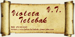 Violeta Telebak vizit kartica
